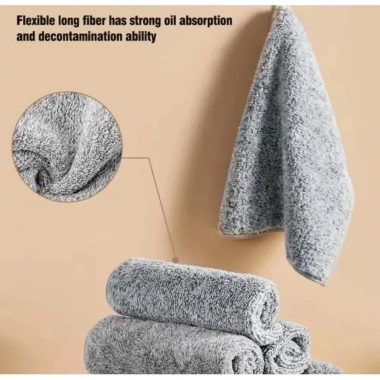 Sét 50 Khăn Than Tre 25x25cm - Lau đa năng tay, bàn, bếp, chén bát, đũa, kính - 290.000 VND