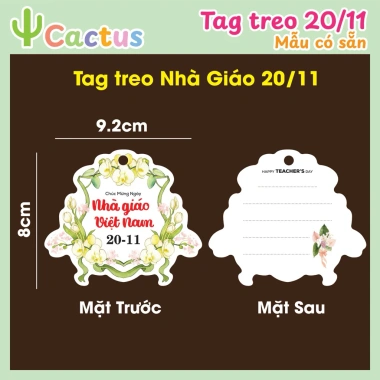 Set 50 Tag treo 20/11 Tag ngày Nhà giáo Việt Nam - Giá chỉ 89.000 VND