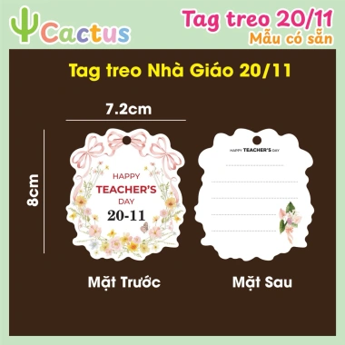 Set 50 Tag treo 20/11 Tag ngày Nhà giáo Việt Nam - Giá chỉ 89.000 VND