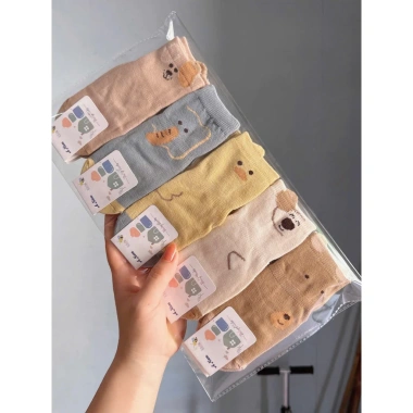 Set 5/10 Đôi Tất Chống Trơn Trượt Bé 0-3 Nhiều Mẫu Nhiều Màu - 40.999 VND