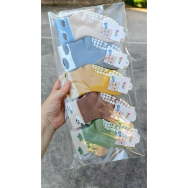 Set 5/10 Đôi Tất Chống Trơn Trượt Bé 0-3 Nhiều Mẫu Nhiều Màu - 40.999 VND