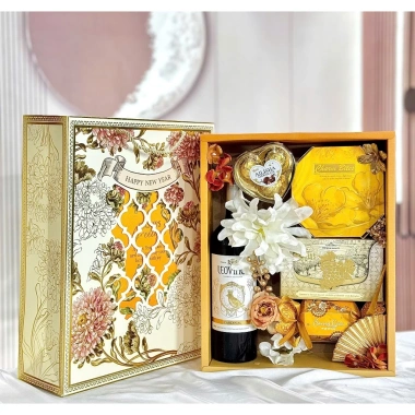 Set 5/10 vỏ hộp giấy đựng chè, kẹo, trái cây - Đồ trang trí Tết, tháp bánh, chỉ 25k