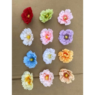 Set 5c Đầu Bộng Hoa Trà Nhật - Trang Trí Cổng Cưới, Giỏ Quà Tết, Hộp Đựng Mỹ Phầm, HOA GIÁ, HOA LỤA, Giá 15.500₫