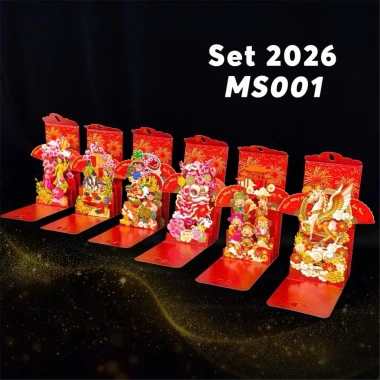 Set 6 Bao Lì Xì 3D Popup Nghệ Thuật Dập Nổi Hàng Thủ Công Tết 2.026 Giá Ưu Đãi 88.480₫