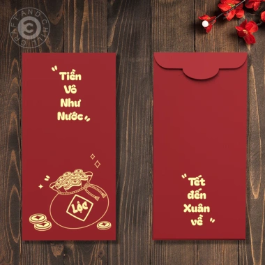 Set 6 Bao Lì Xì Tết Bính Ngọ 2.026 - Hoạ Tiết Độc Đáo, Thiết Kế Độc Quyền, Giấy C150 Cán Màng Mịn Cao Cấp - Giá 45.000