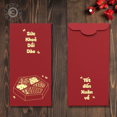Set 6 Bao Lì Xì Tết Bính Ngọ 2.026 - Hoạ Tiết Độc Đáo, Thiết Kế Độc Quyền, Giấy C150 Cán Màng Mịn Cao Cấp - Giá 45.000