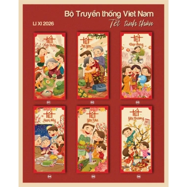 Set 6 Bao Lì Xì Tết Gấm Hoa 2.026 - Thiết kế sang trọng, tinh tế, chỉ 17.000đ 3 Set 6 Bao Lì Xì Tết Gấm Hoa 2.026 - Thiết kế sang trọng, tinh tế, chỉ 17.000đ 3