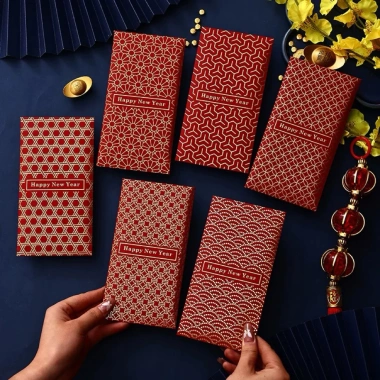 Set 6 Bao Lì Xì Tết Hoạ Tiết Sang Trọng Bao Lì Xì Độc Đáo, Tiện Lợi, Giá Ưu Đãi