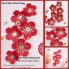 Set 6 Bông Hoa Mai Nhụy Vàng Kim Dán Tường Trang Trí Tết, Giá 55.000 9