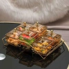 Set 6 Khay Đựng Mứt Hình Vuông Hũ Nắp Núm Dễ Thương Bánh Kẹo Tết Giá 145k