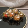 Set 6 Khay Đựng Mứt Hình Vuông Hũ Nắp Núm Dễ Thương Bánh Kẹo Tết Giá 145k 3