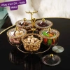Set 6 Khay Đựng Mứt Hình Vuông Hũ Nắp Núm Dễ Thương Bánh Kẹo Tết Giá 145k 5