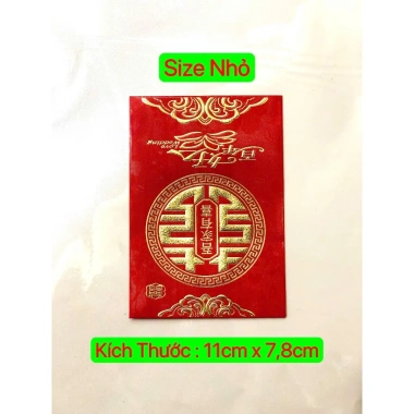 Set 6 Lì Xì chữ Hỷ May Mắn cho Đám Cưới và Lễ Trao Duyên - Trang trí phòng cưới giá ưu đãi 11.000 VND