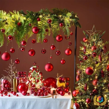 Set 6 quả châu decor trang trí cây thông Noel Giáng sinh siêu đẹp, giá ưu đãi 34.900₫