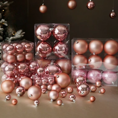 Set 6 quả châu decor trang trí cây thông Noel Giáng sinh siêu đẹp, giá ưu đãi 34.900₫