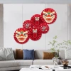 Set 6 Quạt Đầu Lân Đỏ – Phụ Kiện Tráng Trí Tết Nguyên Đán Khuyến Mãi Giá 5.000₫ 3