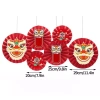 Set 6 Quạt Đầu Lân Đỏ – Phụ Kiện Tráng Trí Tết Nguyên Đán Khuyến Mãi Giá 5.000₫ 6