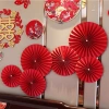 Set 6 Quạt Đầu Lân Đỏ – Phụ Kiện Tráng Trí Tết Nguyên Đán Khuyến Mãi Giá 5.000₫ 9
