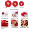 Set 6 Quạt Giấy Đỏ Tết 2.026 - Cưới, Nhà, Trường - Faco Accessory 9.497 VND 9