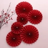 Set 6 Quạt Giấy Đỏ Tết 2.026 - Cưới, Nhà, Trường - Faco Accessory 9.497 VND 10