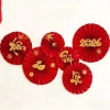 Set 6 Quạt Giấy Đỏ tròn trang trí Tết - Keo dán sẵn, giá chỉ 19.900 VND 7