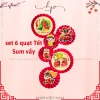 Set 6 Quạt Trang Trí Tết Mẫu Mới 2.026 – Quạt Đỏ Decor Bính Ngọ Giá Chỉ 44.999₫ 2