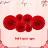 Set 6 Quạt Trang Trí Tết Mẫu Mới 2.026 – Quạt Đỏ Decor Bính Ngọ Giá Chỉ 44.999₫ 5