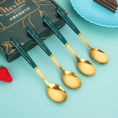 Set 6 Thìa Muỗm Ăn Cơm Dễ Thương và Hộp Đựng Xinh, Muỗng Mạ Vàng Cho Bé Ăn Dặm 23.000₫ 5