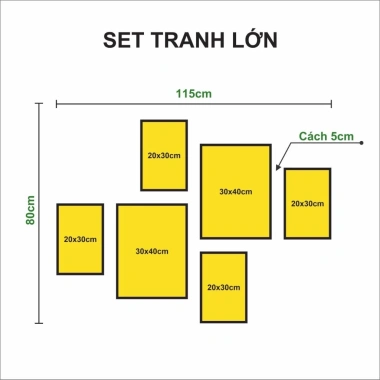 Set 6 tranh thần tài tết 2.026 may mắn, formex dán tường kèm keo, còn 96.000đ