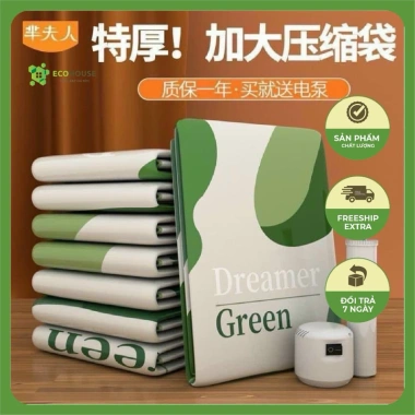Set 6 túi hút chân không đựng quần áo & chăn màn - Giảm giá 55.000₫