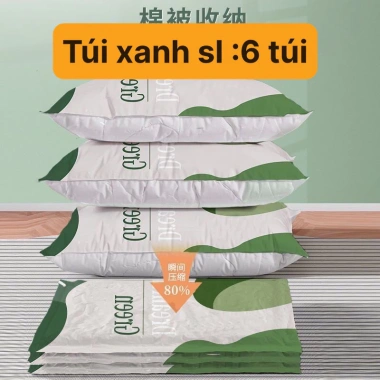 Set 6 Túi Hút Chân Không Xanh Lá - Bơm Điện Cực Tiện Lợi, Giảm Giá 129.900₫