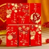 Set 60 bao lì xì nhung đỏ 2.026 mix mẫu 9x16cm - to vừa tờ, giá xưởng 25.800₫ 5
