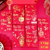 Set 60 bao lì xì nhung đỏ 2.026 mix mẫu 9x16cm - to vừa tờ, giá xưởng 25.800₫ 8