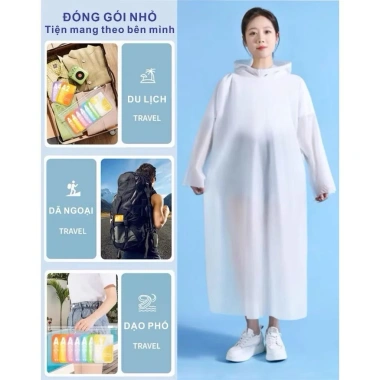 Set 7 Áo Mưa Dạng Nén Mini Có Mũ Trùm Nhiều Màu, Gọn Nhẹ, Tiện Lợi Khi Di Chuyển