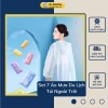 Set 7 áo mưa du lịch cắm trại, chống thấm dùng một lần, túi ngoài trời - 65.000 VND