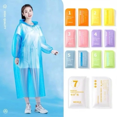 Set 7 Áo Mưa Nén Mini Có Mũ Trùm – Nhiều Màu, Gọn Nhẹ, Dễ Mang Khi Di Chuyển, Giá 57.999₫ 5 Set 7 Áo Mưa Nén Mini Có Mũ Trùm – Nhiều Màu, Gọn Nhẹ, Dễ Mang Khi Di Chuyển, Giá 57.999₫ 5