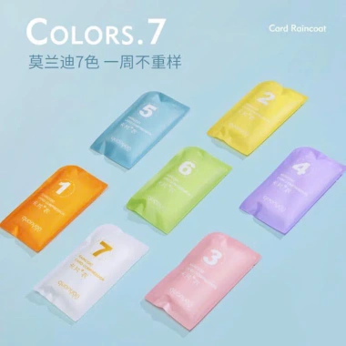 Set 7 áo mưa trong dùng 1 lần, gọn bỏ túi, tiện lợi, giảm 23% chỉ 65.000₫ 4 Set 7 áo mưa trong dùng 1 lần, gọn bỏ túi, tiện lợi, giảm 23% chỉ 65.000₫ 4