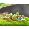 Set 7 chậu cây xương rồng mini trang trí taplo ô tô Decor Luxcar giá rẻ