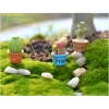 Set 7 chậu cây xương rồng mini trang trí taplo ô tô Decor Luxcar giá rẻ 6