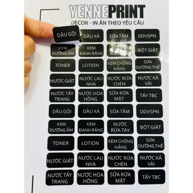 Set 80 Nhãn Dán Tuýp Chiết Mỹ Phẩm Du Lịch, In Tên Đồ Dùng, Giá 20.000 VNĐ 4