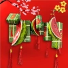 Set 9 Đồ Decor Tết Giấy Bánh Chưng, Bánh Tét, Dưa Hấu 2.026 - Giá chỉ 32.000₫ 2