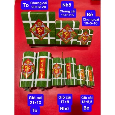 Set 9 Đồ Decor Tết Giấy Bánh Chưng, Bánh Tét, Dưa Hấu 2.026 - Giá chỉ 32.000₫