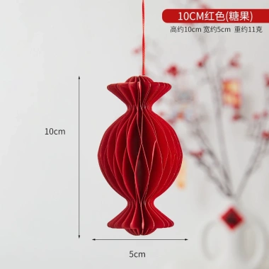 Set 9 quả Đèn Lồng Giấy Đỏ Treo Tết - Trang trí Noel Lễ hội, Giá ưu đãi 69.500