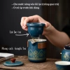 Set ấm trà gốm sứ Gongfu cao cấp phong cách cổ điển, kèm cặp da sang trọng – 180.000₫ 6