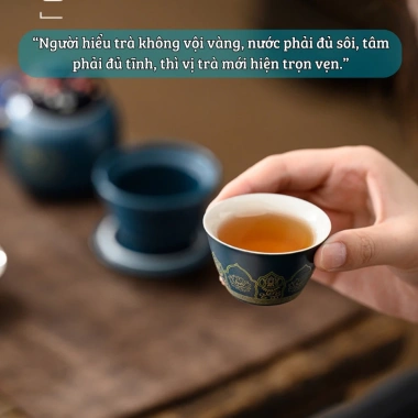 Set ấm trà gốm sứ Gongfu cao cấp phong cách cổ điển, kèm cặp da sang trọng – 180.000₫ 8