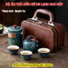 Set ấm trà gốm sứ Gongfu cao cấp phong cách cổ điển, kèm cặp da sang trọng – 180.000₫ 10