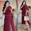Set áo dài cách tân nữ S.210 cổ tàu tay lỡ 3 nơ to dọc thân - Giá ưu đãi 202.645₫ 2