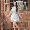 Set Áo Dài Cách Tân Tết 2.026 Bigsize + Dây – Đính Nút Tơ Thêu Hoa, Chân Váy Bóng Kính Xinh, 165k 4