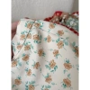 Set áo dài hoa nhí dáng suông tay lỡ - Cách tân Tết kèm quần suông, ảnh thật 8