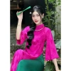 Set áo dài kèm quần lụa cạp chun đa size XS-7XL Giá chỉ 450.000 VNĐ BEMAMS 4